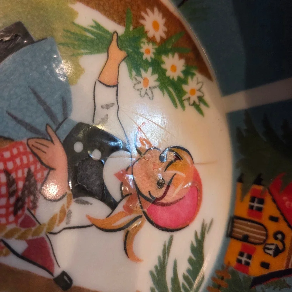 Vintage Ornamin 362 Melamine Bowl Little Red Riding Hood Fairy Tale 6.5